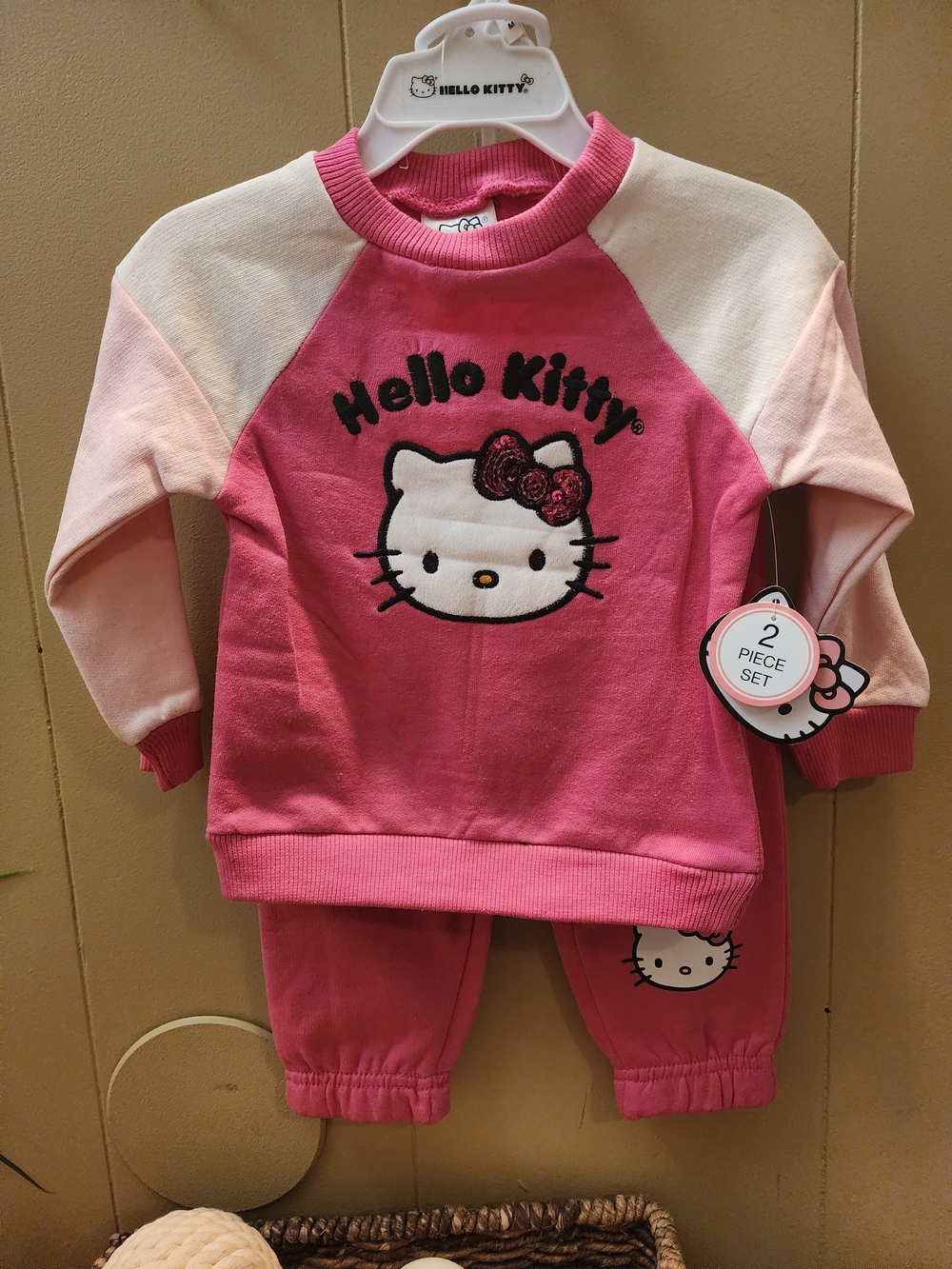 Hello Kitty Pink Girls Sweatsuit Set